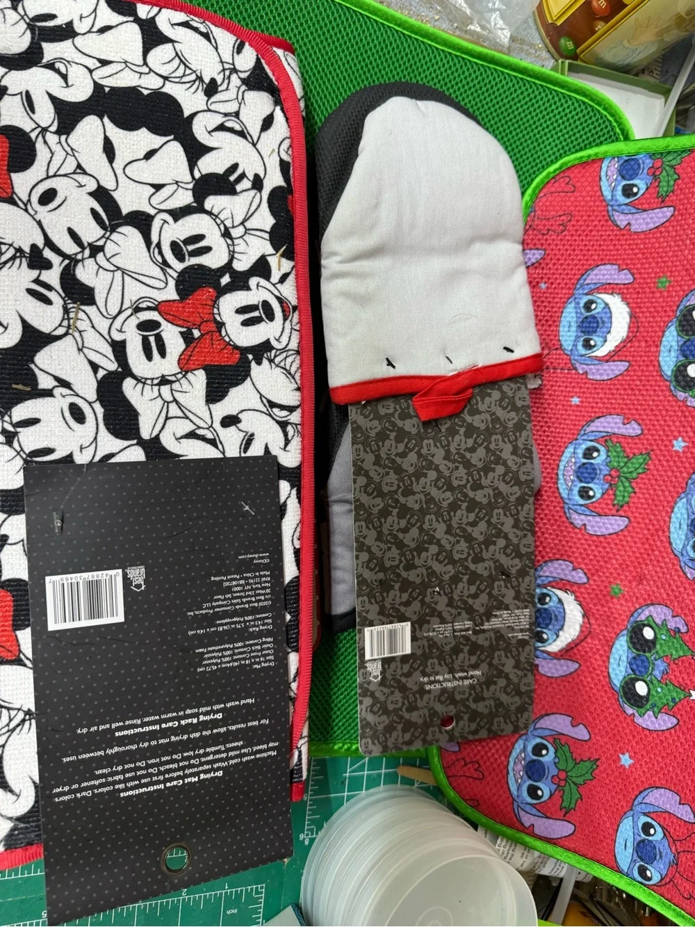 Disney Mickey & Minnie Kids Kitchen Set - Red, Black, White 5 pc set